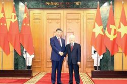 Tổng bí thư Nguyễn Phú Trọng hội đàm với Tổng bí thư, Chủ tịch nước Trung Quốc Tập Cận Bình