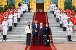 Tổng Bí thư chủ trì lễ đón chính thức Tổng Bí thư, Chủ tịch nước Trung Quốc