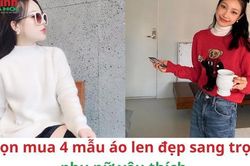 Chọn mua 5 mẫu áo len làm nên phong cách mùa đông sang trọng của phụ nữ thời thượng