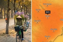 Hà Nội bước vào đợt nóng như mùa Hè giữa mùa Đông trước khi đón không khí lạnh