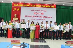 Trà Vinh: Trao giải hội thi bí thư chi bộ giỏi