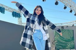 Ngọc Hằng tiết chế váy áo, rạng rỡ rehearsal, sẵn sàng chiến tại đêm chung kết Miss Intercontinental