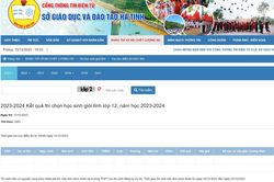 619 thí sinh đạt danh hiệu học sinh giỏi tỉnh Hà Tĩnh lớp 12