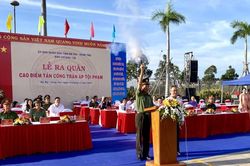 Bà Rịa - Vũng Tàu tổ chức ra quân trấn áp tội phạm dịp Tết Nguyên đán 2024