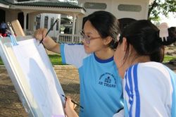 240 học sinh vẽ tranh cổ động tuyên truyền bảo vệ môi trường