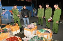 Gần 900 kg thực phẩm hôi thối theo ô tô lên miền núi tiêu thụ