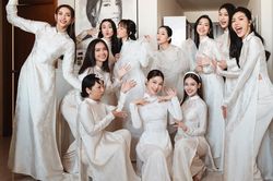 Lễ gia tiên Diễm My 9X: Dàn phù dâu tụ họp từ sớm, cô dâu khoe visual xinh đẹp
