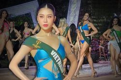 Bán kết Miss Earth 2023: Đại diện Việt Nam bị chấn thương vẫn catwalk 'sập sàn' với bikini nóng bỏng