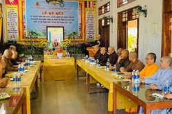 Bình Định: Ban Trị sự Phật giáo H.Phù Mỹ tổng kết hoạt động Phật sự năm 2023