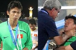Vén màn sự thật hình ảnh thủ môn Tấn Trường bị HLV Calisto bóp cổ