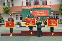 Lữ đoàn 144 bế mạc hội thao các mặt công tác năm 2023