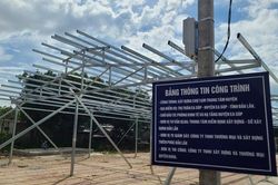 Chi hơn 1 tỷ làm chợ tạm hỗ trợ tiểu thương sau khi chợ chính bị cháy