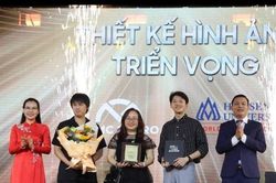 Nhóm sinh viên đoạt giải 'Thiết kế hình ảnh triển vọng' tại Giải thưởng Quảng cáo sáng tạo Việt Nam 2023