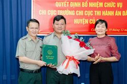 Ông Phan Văn Phước giữ chức Chi cục trưởng Chi cục THADS huyện Củ Chi