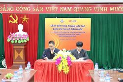 Ký kết thỏa thuận hợp tác dịch vụ thu hộ tiền nước