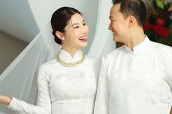 Diễm My 9X giữ bí mật váy cưới với chồng