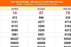 XSMN 21/12, kết quả xổ số miền Nam hôm nay 21/12/2023, trực tiếp XSMN ngày 21 tháng 12