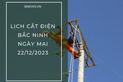 Lịch cắt điện Bắc Ninh ngày mai 22/12 mới nhất