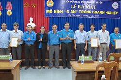 Ra mắt mô hình '3 An' tại Công ty TNHH MTV Khai thác và Chế biến đá An Giang