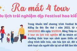 Ra mắt 4 tour du lịch trải nghiệm dịp Festival hoa kiểng