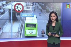 Làn đường xe buýt nhanh BRT được thay biển báo mới