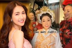 'Nối gót' Hòa Minzy, một nghệ sĩ Vbiz cũng tự tin đọ dáng cùng dàn nàng hậu đình đám