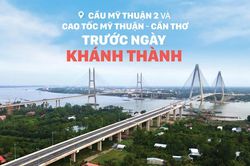 Cầu Mỹ Thuận 2 và cao tốc Mỹ Thuận - Cần Thơ trước ngày khánh thành