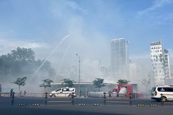 Diễn tập cứu hơn 200 nạn nhân trong vụ cháy ga ngầm tuyến Metro số 1