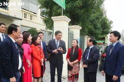 Gặp mặt Đoàn đại biểu Nghệ An đi dự Đại hội đại biểu toàn quốc Hội Nông dân Việt Nam