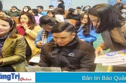Người lao động huyện Hải Lăng tham gia Chương trình giao lưu, đối thoại, tìm kiếm việc làm năm 2023