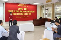 Hà Nội có 97 dự án tham dự cuộc thi khoa học, kỹ thuật cấp thành phố