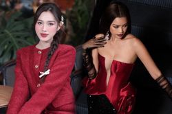 Giáng sinh của các nàng hậu: Đỗ Thị Hà xinh như thiên thần, Ngọc Châu đẹp kiêu sa