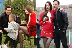 Hồ Ngọc Hà lộ vòng hai to bất thường trong bức ảnh chụp chung với đại gia đình