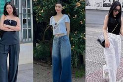 Tham khảo Quỳnh Kool 10 cách mặc quần ống rộng trẻ trung, tôn dáng