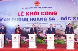 Chủ tịch nước phát lệnh khởi công đường Hoàng Sa – Dốc Sỏi