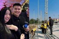 Hé lộ những hình ảnh đầu tiên của lễ ăn hỏi Quang Hải và Chu Thanh Huyền