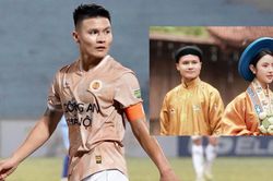 Quang Hải diện cổ phục chụp ảnh cưới, ăn hỏi vào dịp Tết Dương lịch