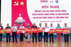 Đồng Tháp thu gom trên 50 tấn bom mìn, đạn pháo còn sót lại sau chiến tranh
