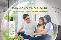 Dầu gội thảo dược Vipassana dành cho cả gia đình sử dụng