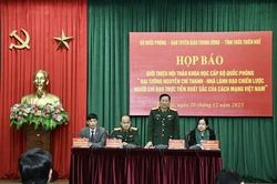 Hôm nay, tổ chức Hội thảo khoa học nhân kỷ niệm 110 năm Ngày sinh Đại tướng Nguyễn Chí Thanh