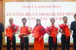 Khánh Hòa điều động, bổ nhiệm nhiều cán bộ chủ chốt