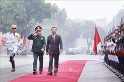 Chủ tịch nước Võ Văn Thưởng dự Hội nghị Quân chính toàn quân năm 2023