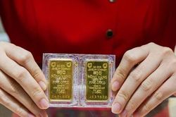 Giá vàng miếng SJC tiếp tục 'lao dốc', giao dịch quanh 76 triệu đồng/lượng