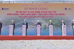Thủ tướng Chính phủ Phạm Minh Chính phát lệnh khởi công cao tốc Đồng Đăng - Trà Lĩnh