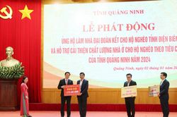 Quảng Ninh: Tiếp nhận 12,1 tỷ đồng ủng hộ xây, sửa nhà ở cho hộ nghèo