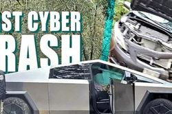 Đây là chiếc Tesla Cybertruck đầu tiên trên thế giới gặp tai nạn