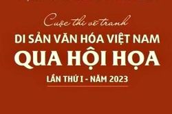 Gia Lai: 1 tác giả đạt giải cuộc thi vẽ tranh 'Di sản văn hóa Việt Nam qua hội họa'