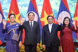 Thủ tướng Phạm Minh Chính chủ trì lễ đón Thủ tướng Lào thăm chính thức Việt Nam