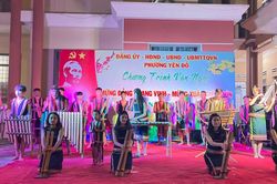 Phường Yên Đỗ tổ chức văn nghệ 'mừng Đảng quang vinh, mừng xuân Giáp Thìn'