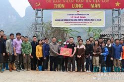 Ủy ban MTTQ huyện Chi Lăng ra quân thực hiện công trình chào mừng đại hội MTTQ các cấp